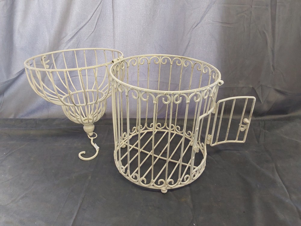 CAGE A OISEAUX DÉCO BLANC MM (RW-188)