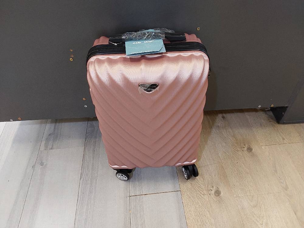 VALISE PM ROSE GOLD - MADISSON - 100% ABS - DOUBLE ROULETTES (93503)