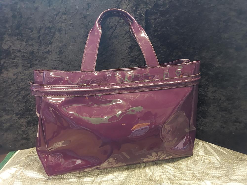 SAC A MAIN VIOLET BRILLANT ARMANI JEANS GM