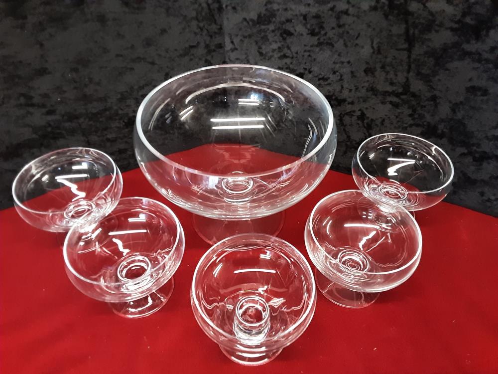 SERVICE A SALADE DE FRUITS CRISTAL 5PERS.