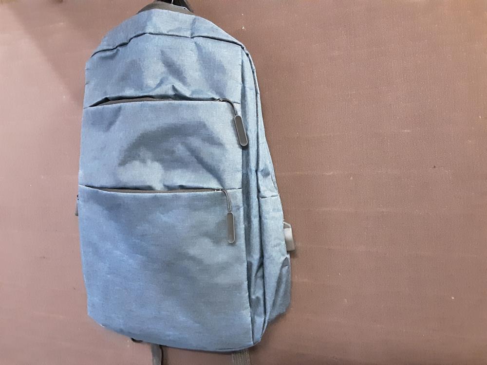 SAC A DOS 11 TOILE BLEUE