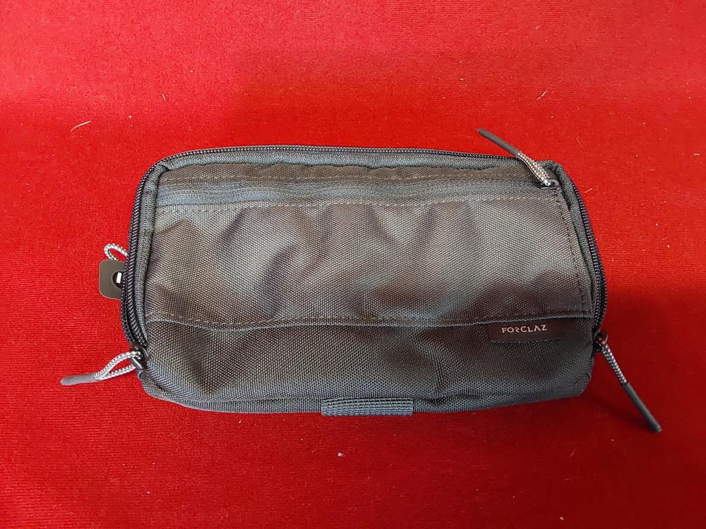 PORTEFEUILLE 24 LONG POUR CEINTURE EN TOILE NOIRE