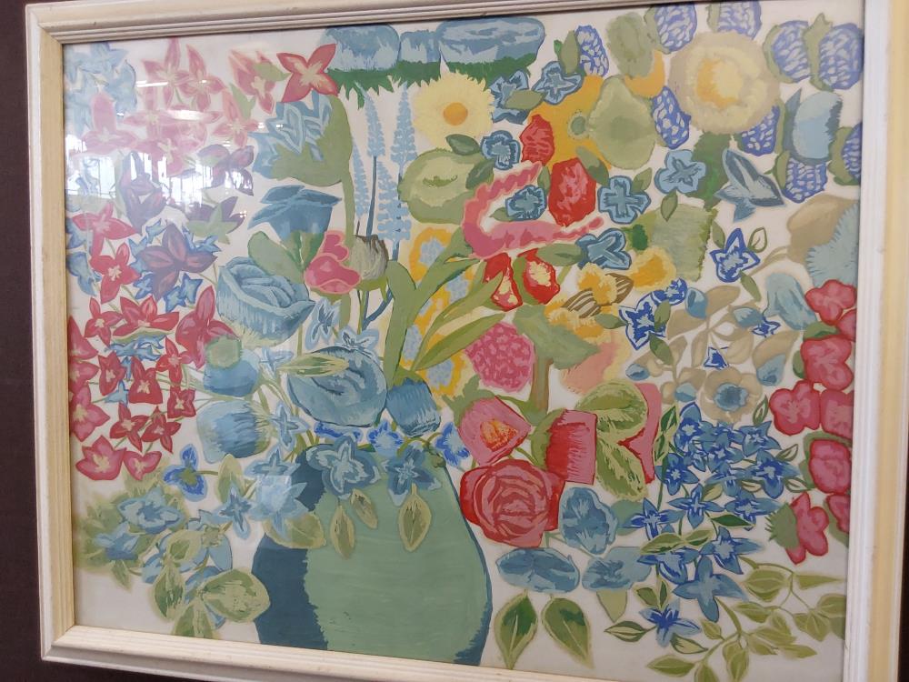 TABLEAU AQUARELLE FLEURS