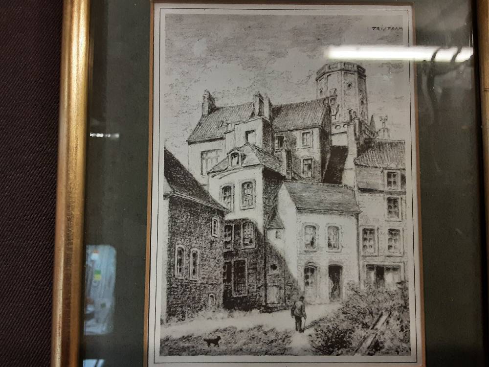 TABLEAU CADRE DORÉ PM N&B 18X22CM