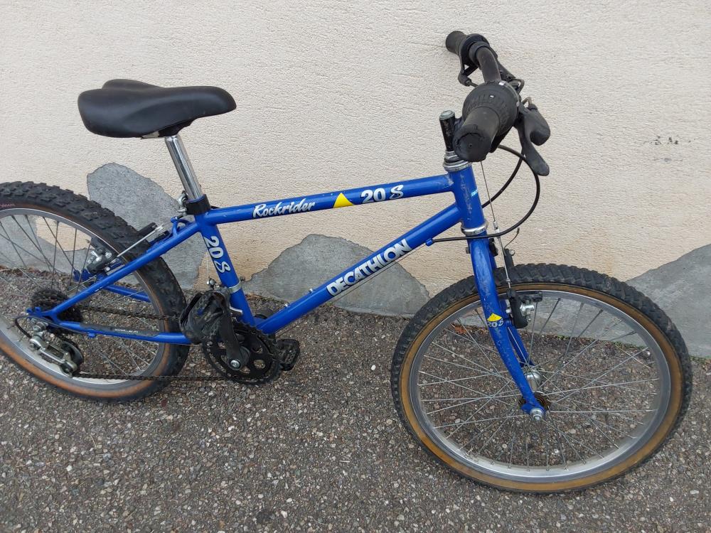 VELO ENFANT ROCKRIDER 20S BLEU