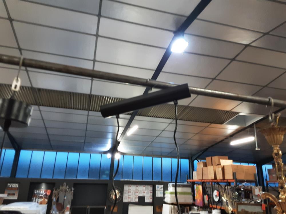 LUSTRE 5 ABAT-JOURS MULTICOLORES