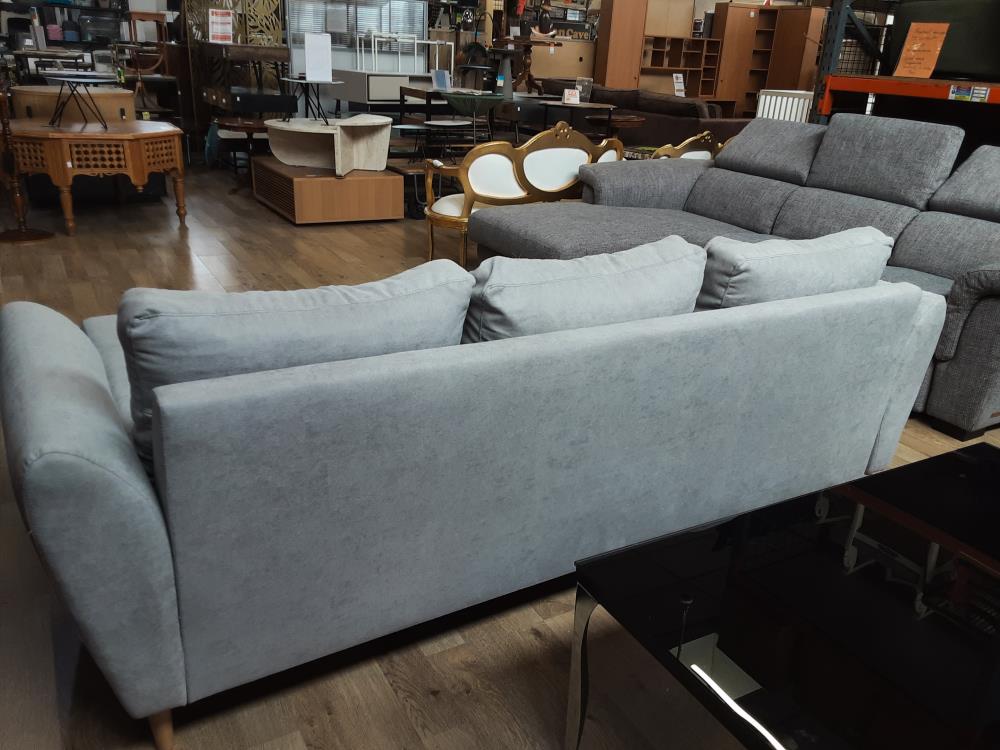 CANAPE D'ANGLE TISSU GRIS