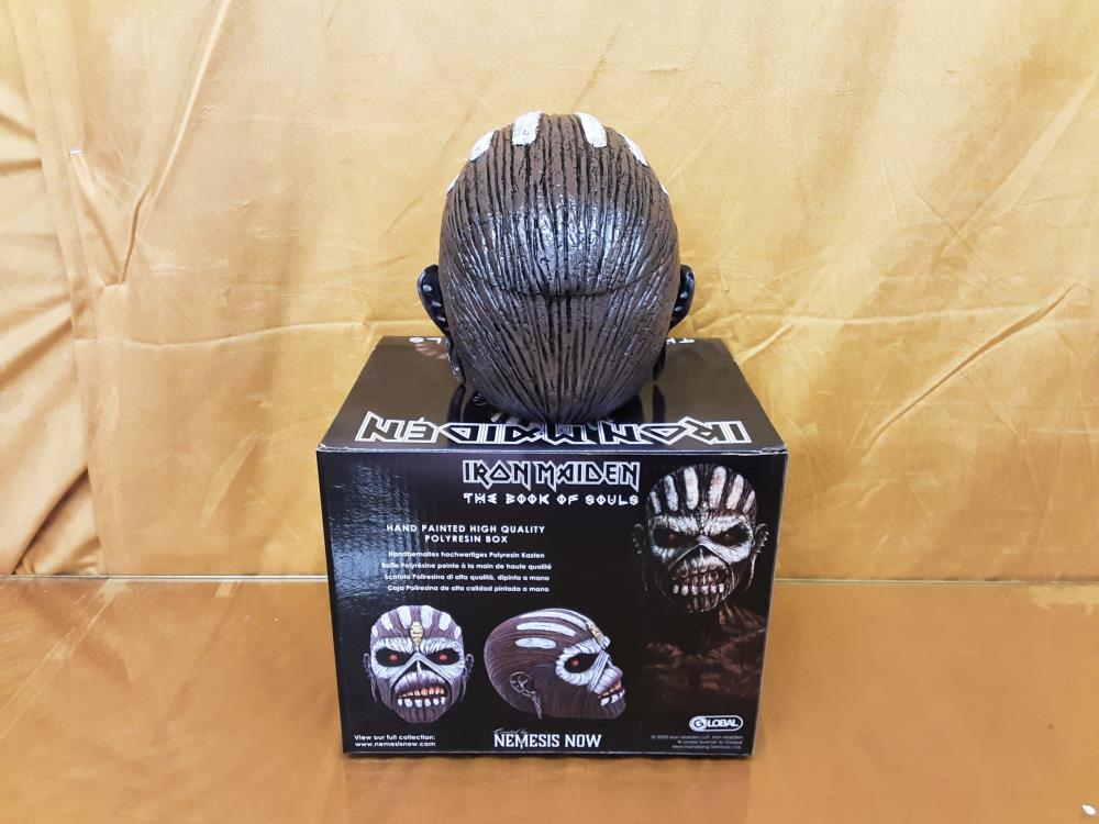 BOITE IRON MAIDEN POLYRÉSINE PEINTE MAIN