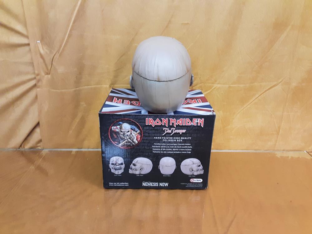 BOITE IRON MAIDEN POLYRÉSINE PEINTE MAIN