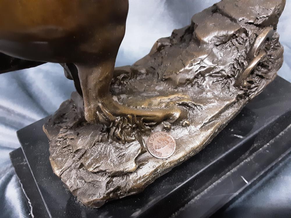 NAPOLÉON EN BRONZE SUR SOCLE EN MARBRE (JK-69)