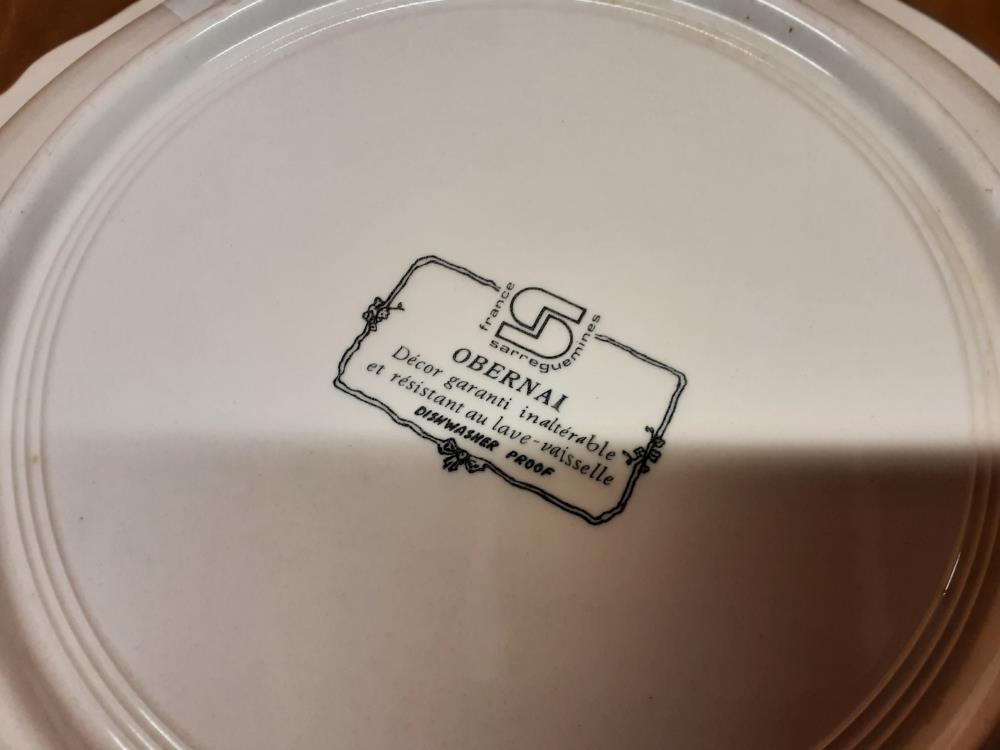 PLAT ROND CREUX OBERNAI SARREGUEMINES