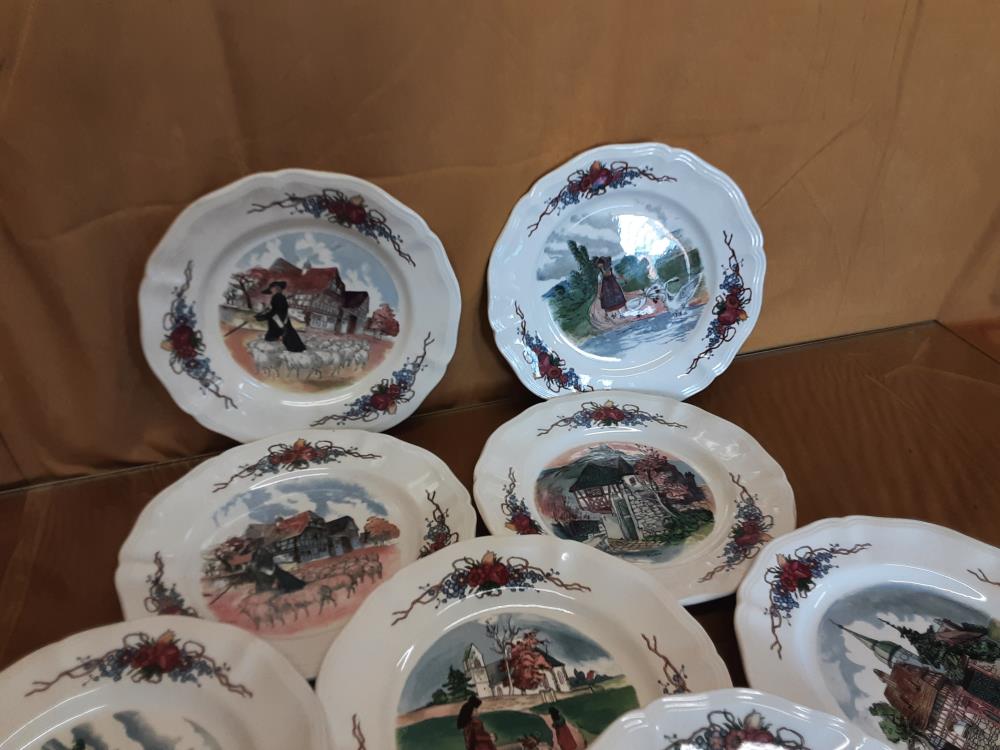 ASSIETTE A DESSERT OBERNAI SARREGUEMINES