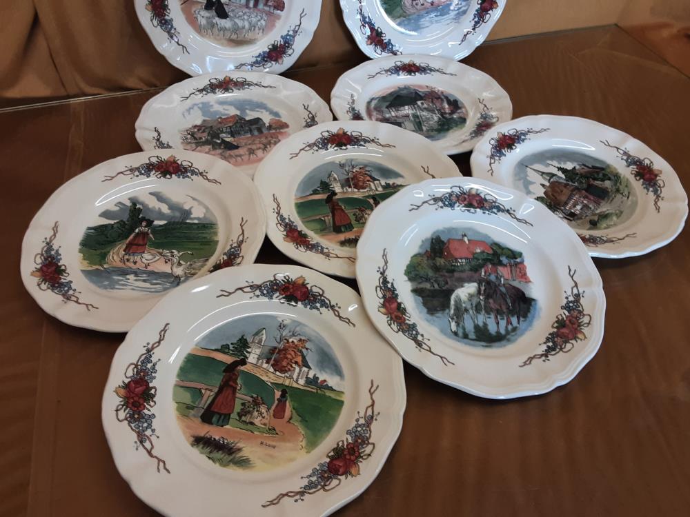 ASSIETTE A DESSERT OBERNAI SARREGUEMINES