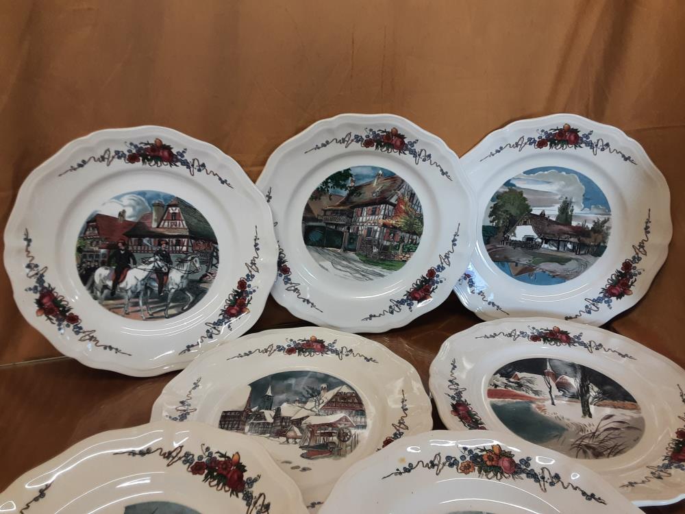 ASSIETTE PLATE OBERNAI SARREGUEMINES