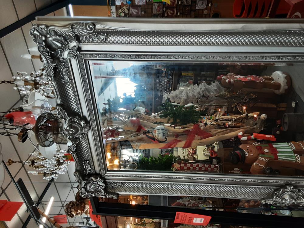 MIROIR LONG CADRE ARGENTÉ 60X180CM (SM-1107)