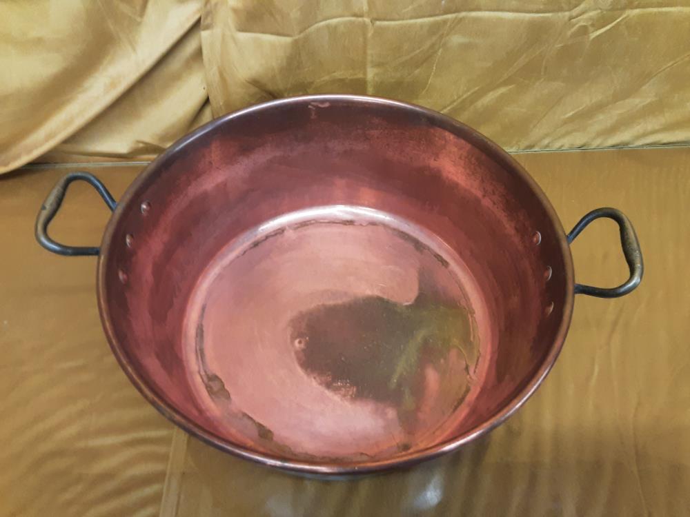BASSINE A CONFITURE EN CUIVRE DIAM 40CM