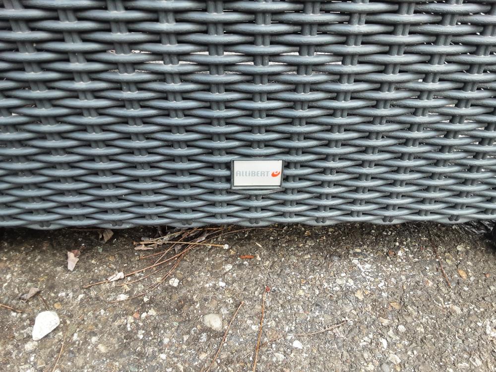 SALON DE JARDIN 3 PLACES 2 FAUTEUILS 1 TABLE ALLIBERT