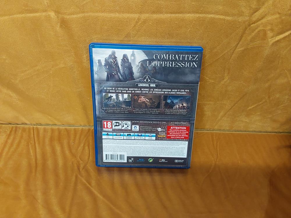 JEU DE PS4 EDITION SPÉCIALE "ASSASSIN'S CREED SYNDICATE"