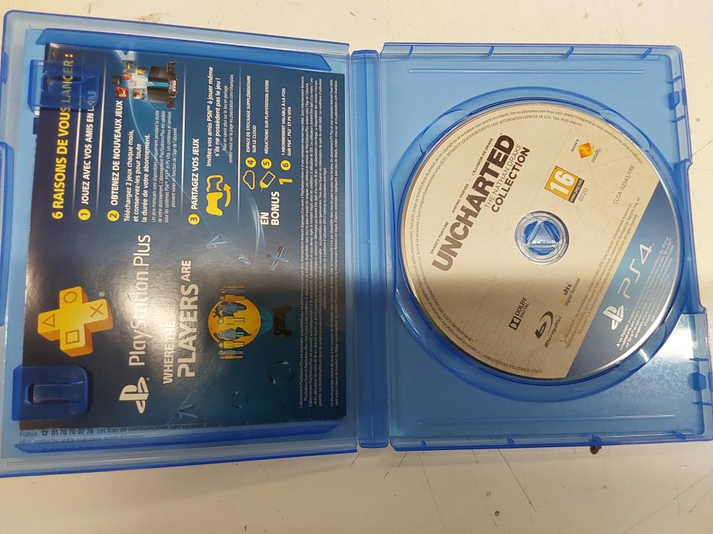 JEU DE PS4 " UNCHARTED" THE NATHAN DRAKE COLLECTION