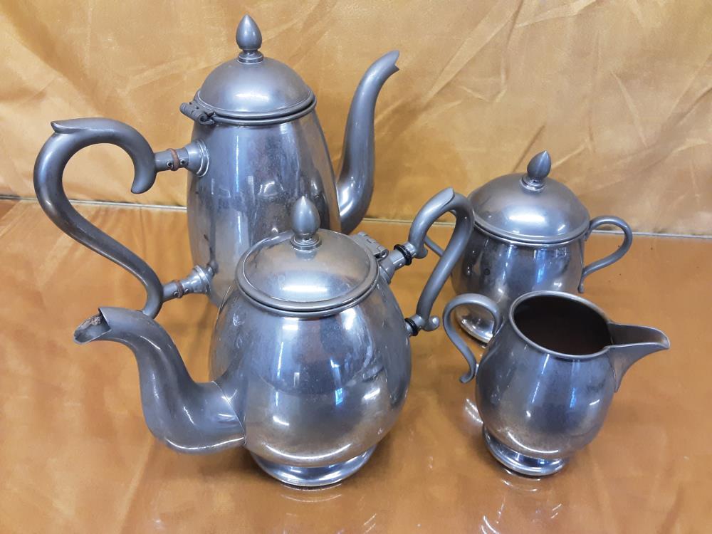 ENSEMBLE CAFETIERE THEIERE POT A LAIT SUCRIER PLATEAU ARGENTÉ