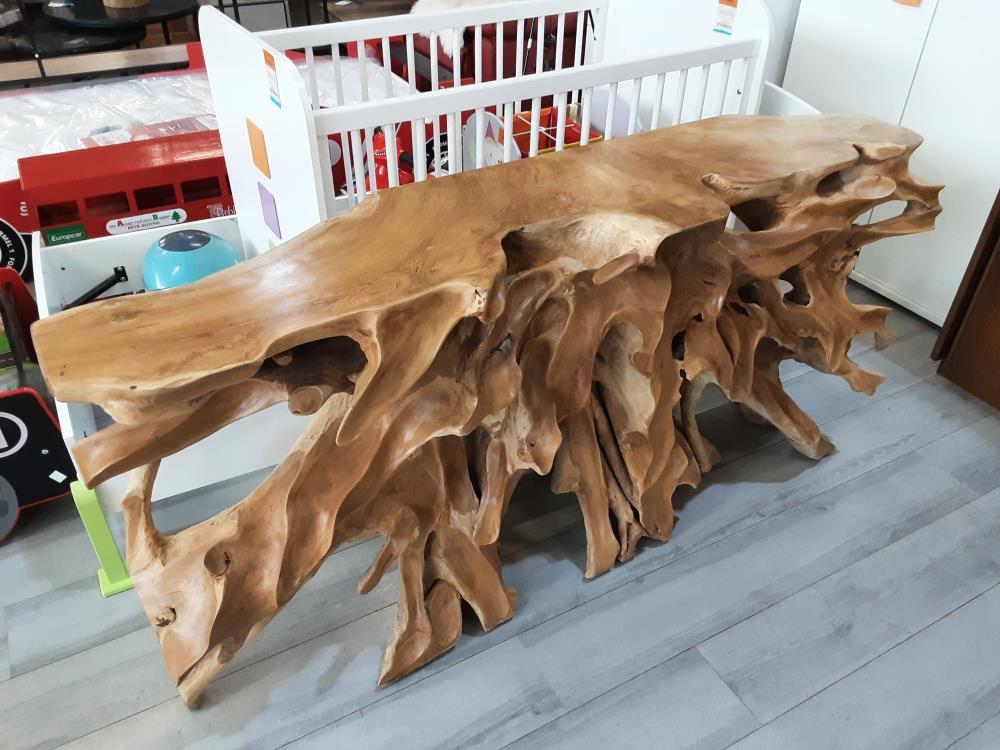 CONSOLE RACINE FEUILLE 170CM