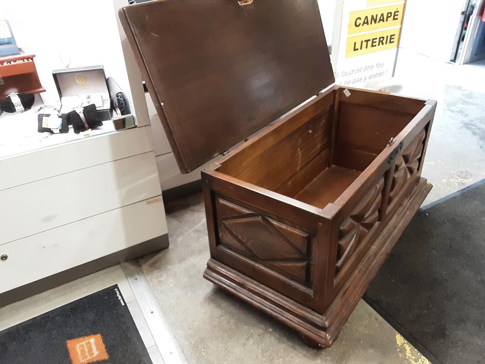 COFFRE EN BOIS POUR JOUET EN CHENE