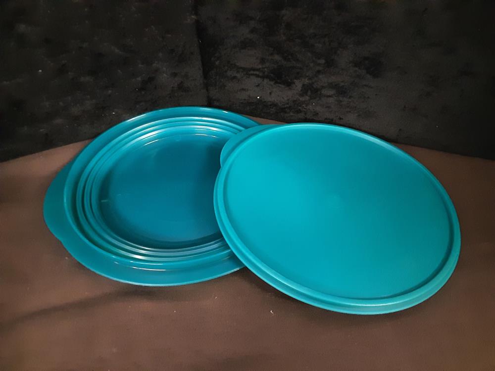 BOL PLIABLE AVEC COUVERCLE MINI-MAX BLEU 2L TUPPERWARE JAMAIS UTILISÉ