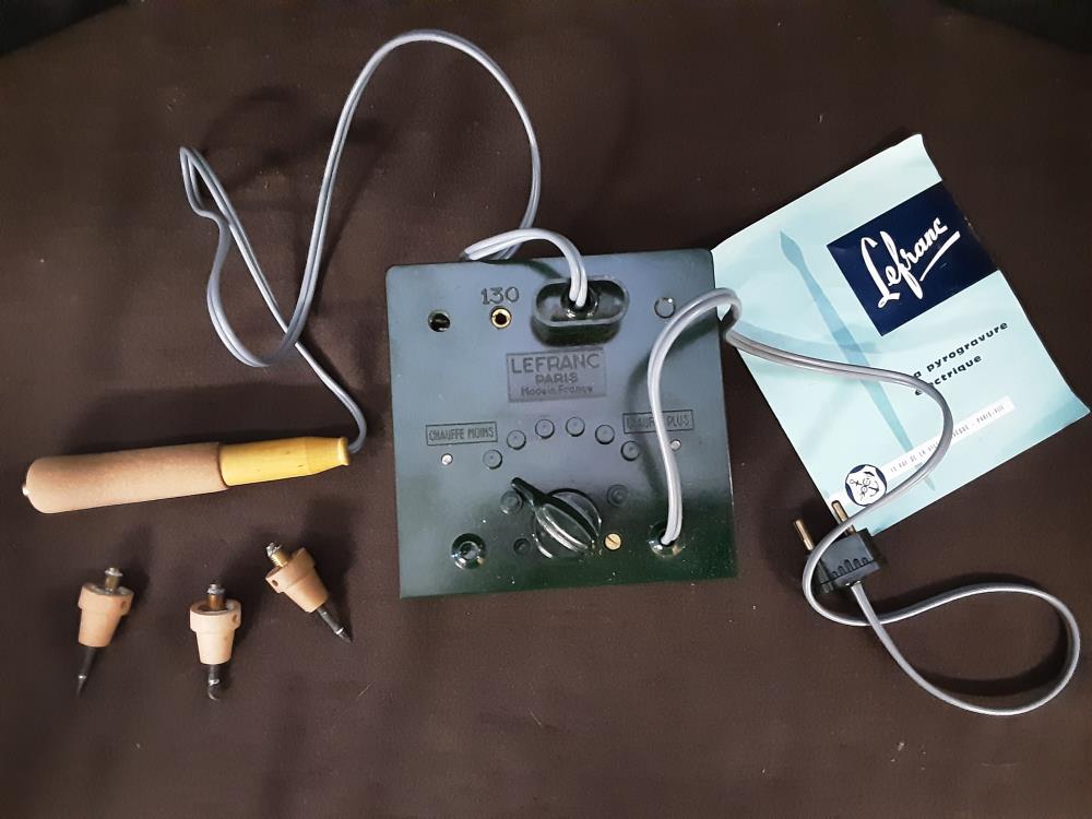 PYROGRAVURE ÉLECTRIQUE LEFRANC