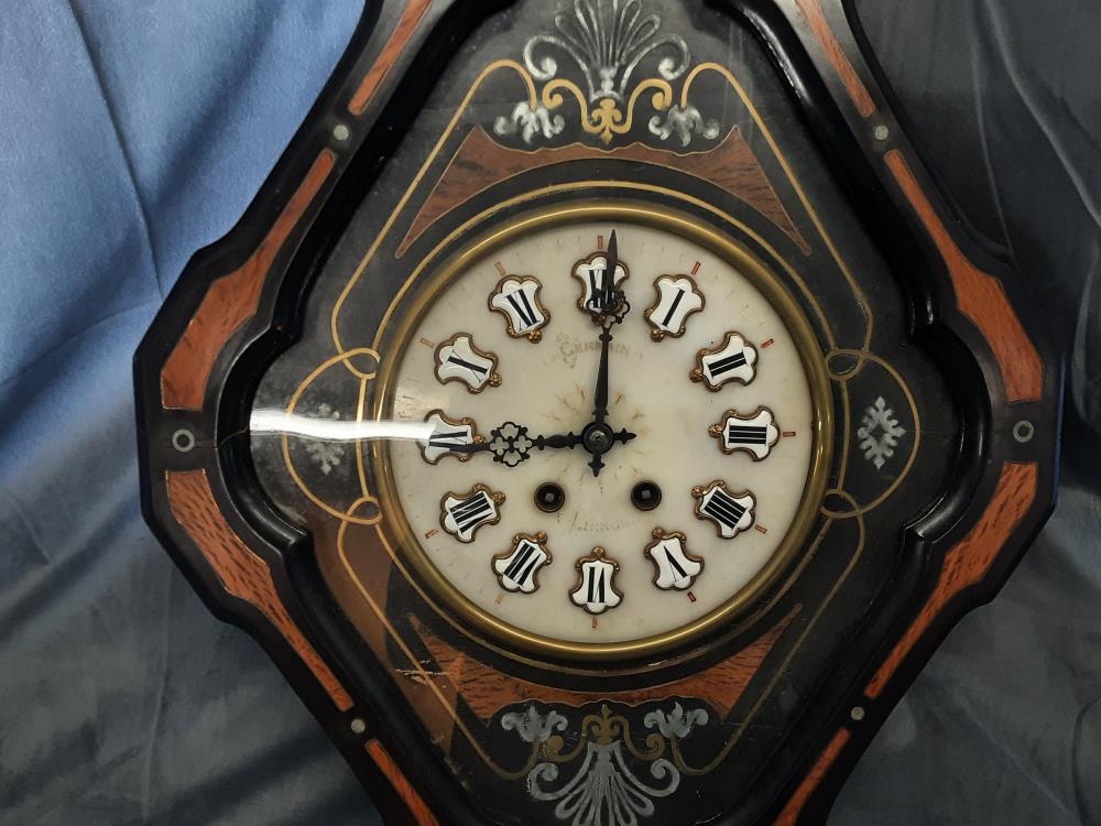 PENDULE OEIL DE BOEUF AVEC BALANCIER+2 CLÉS