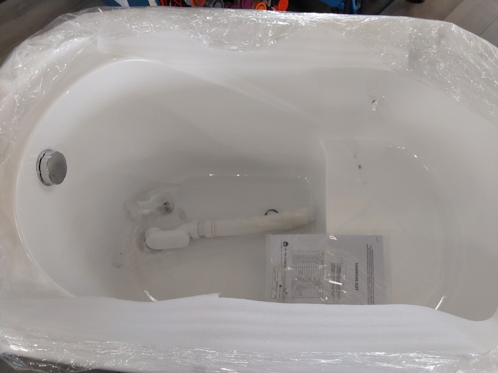 BAIGNOIRE SABOT 165L NOIRE (1193419-130899) 2ÈME CHOIX