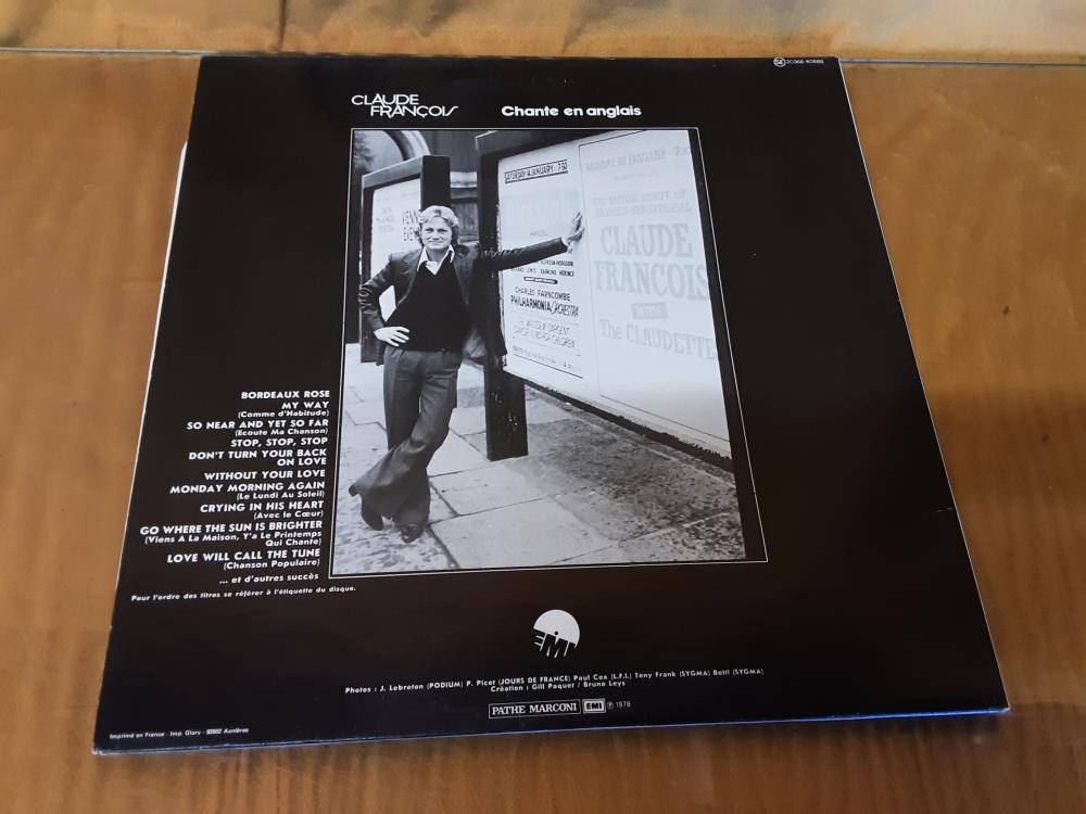 VINYLE 33T CLAUDE FRANCOIS BORDEAUX ROSÉ