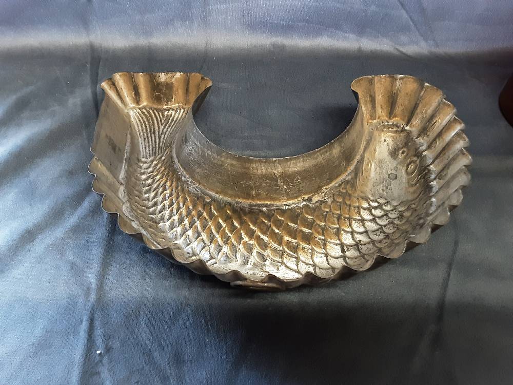 MOULE METAL GRIS FORME DE POISSON