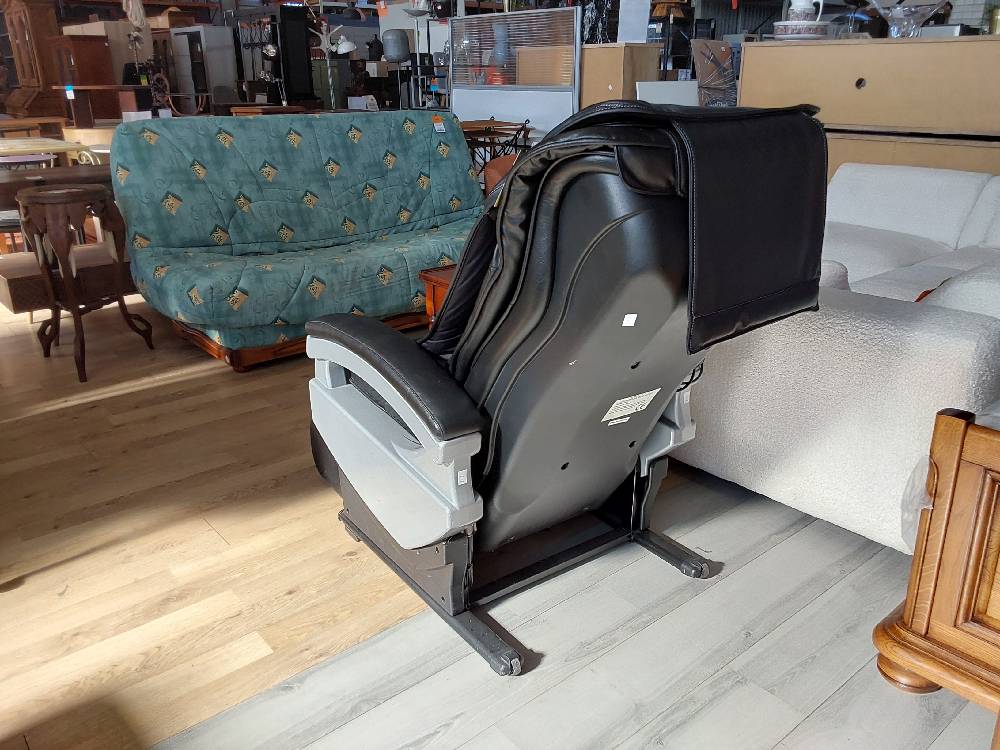 FAUTEUIL DE MASSAGE CUIR NOIR MARQUE BRAINLIGHT