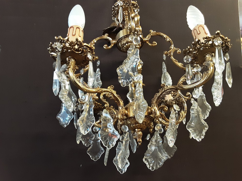 LUSTRE BRONZE ANGELOT 4 BRANCHES