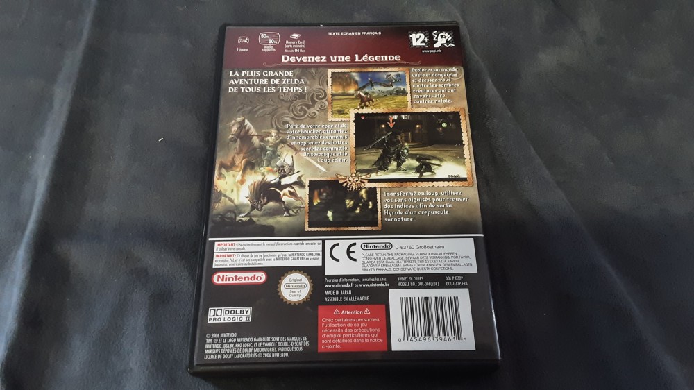 JEU GAMECUBE "THE LEGEND OF ZELDA TWILIGHT PRINCESS"