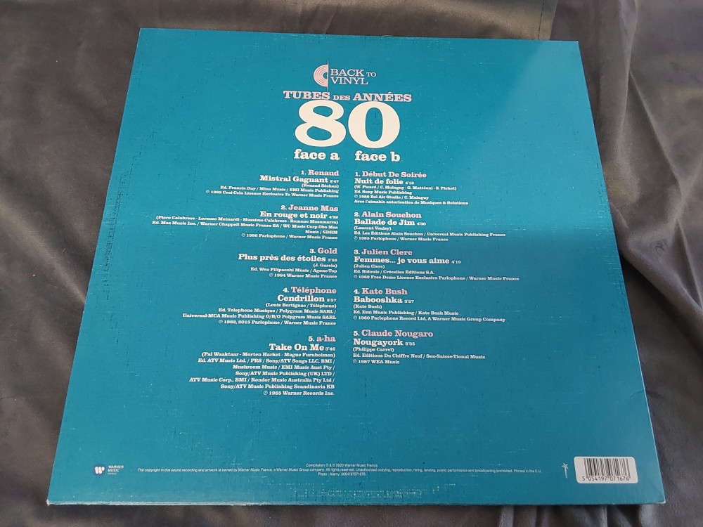 VINYL 33T TUBES DES ANNEES 80
