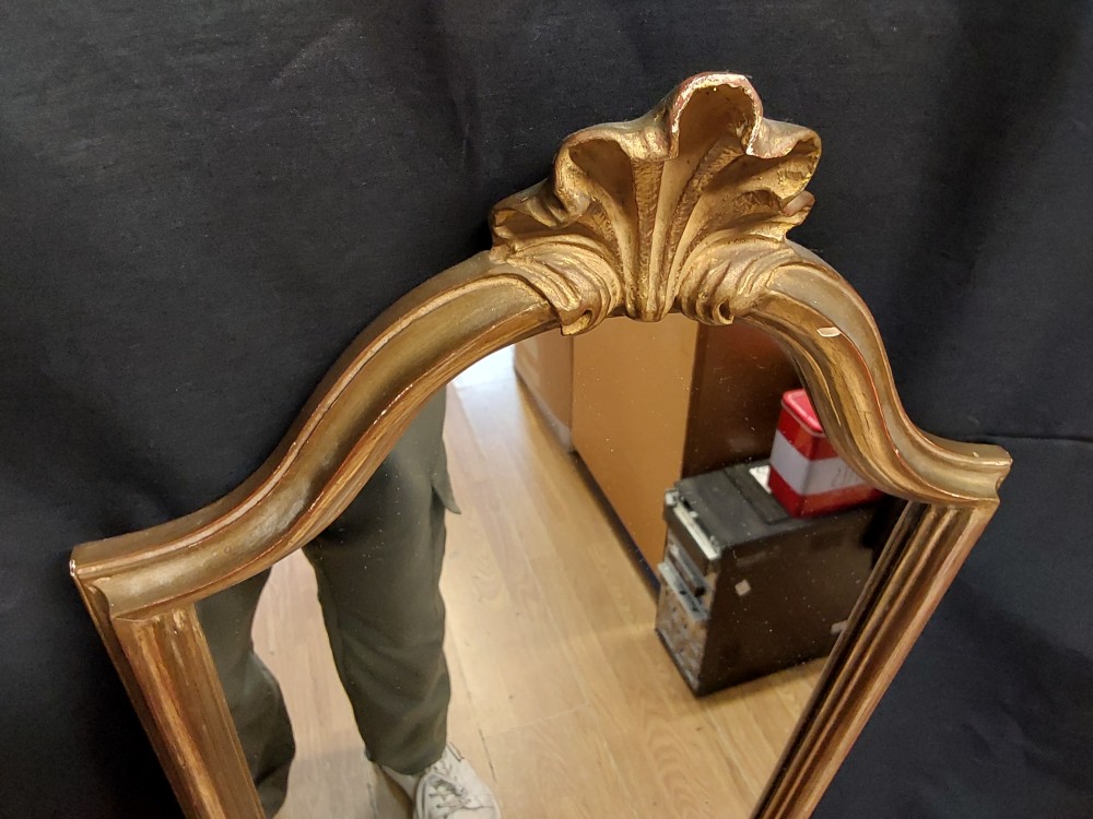MIROIR ALLONGÉ DORÉ