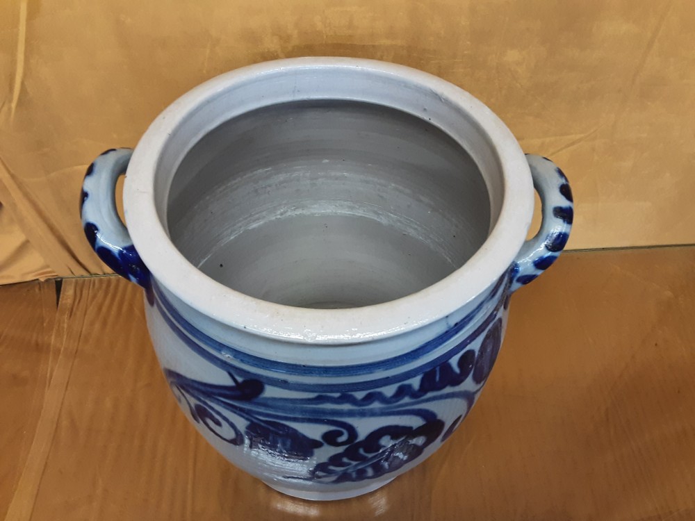 POT A GRAISSE EN GRES BLEU TGM 15L