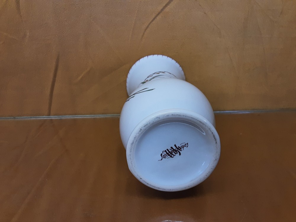 VASE MM FLEURS PAPILLONS SARREGUEMINES