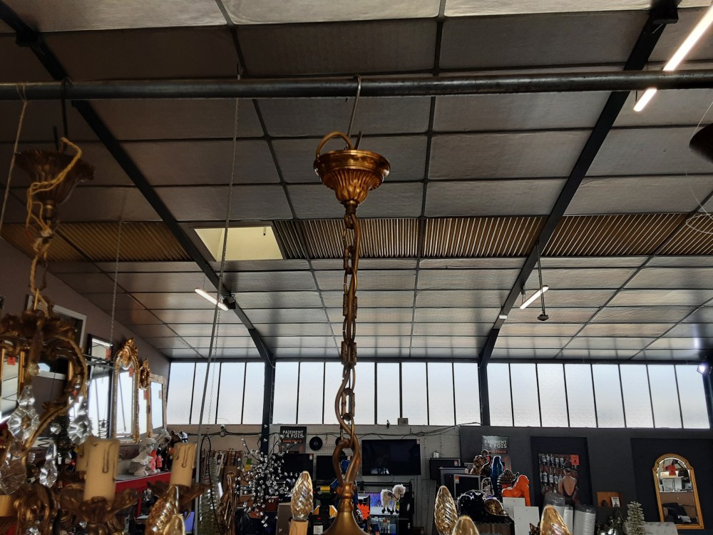 LUSTRE 6 FEUX EN BRONZE