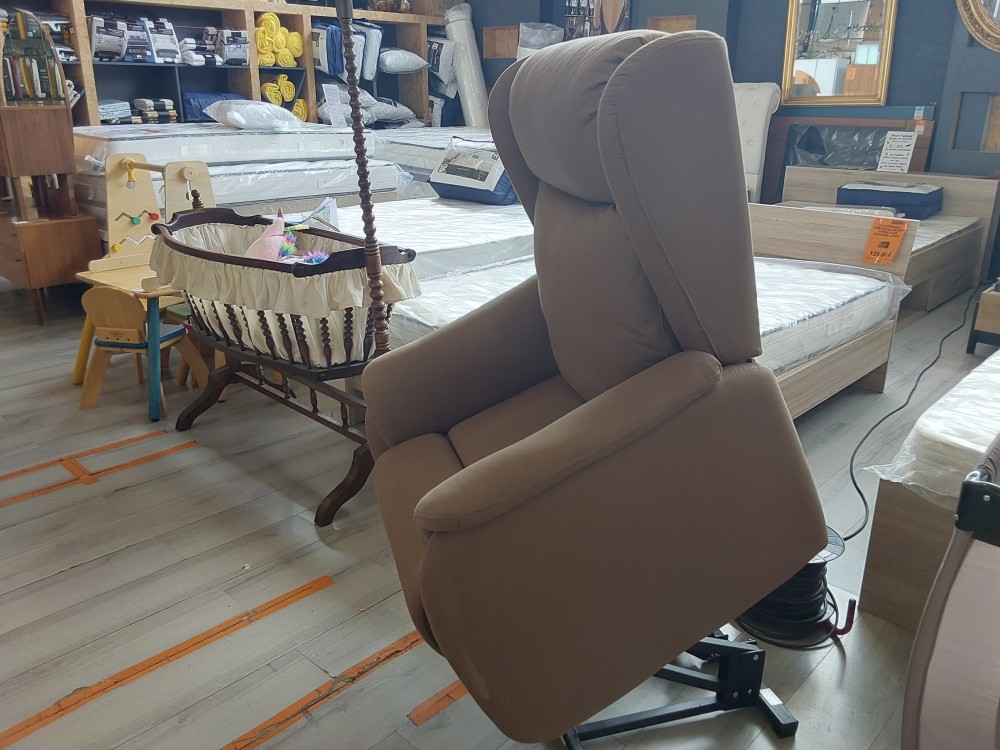 FAUTEUIL RELAX RELEVEUR ELECTRIQUE MICROFIBRE BRUN