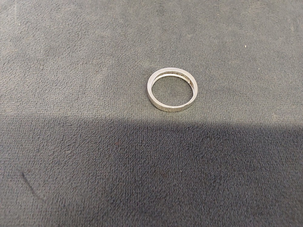 BAGUE ALLIANCE ARGENT ET STRASS