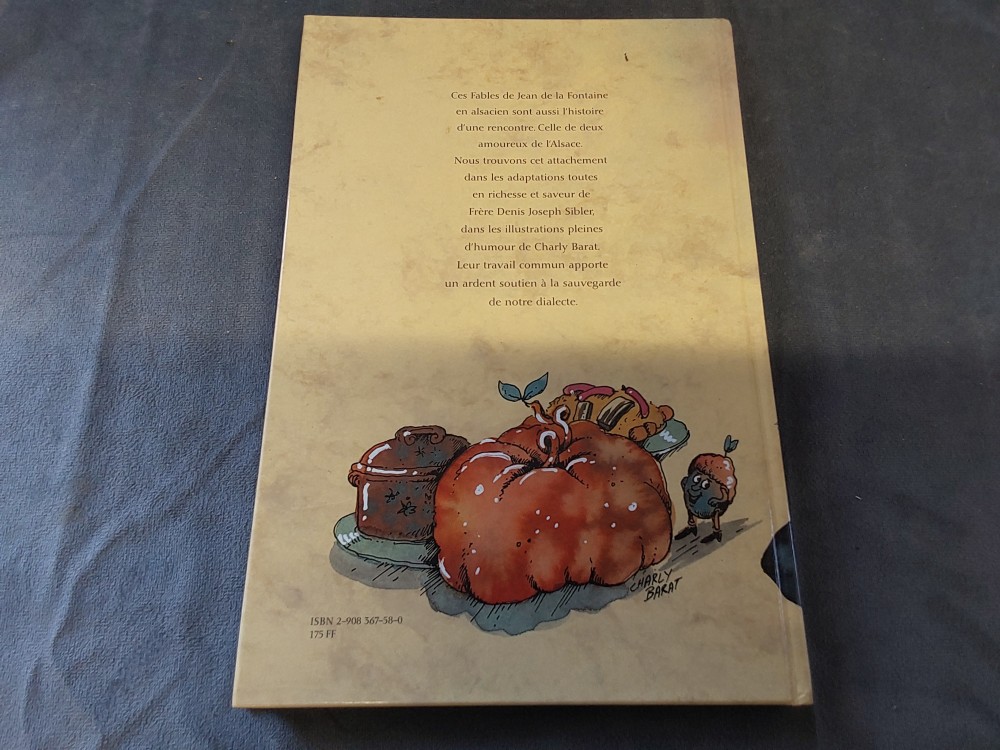 LIVRE FABLES DE LA FONTAINE EN ALSACIEN