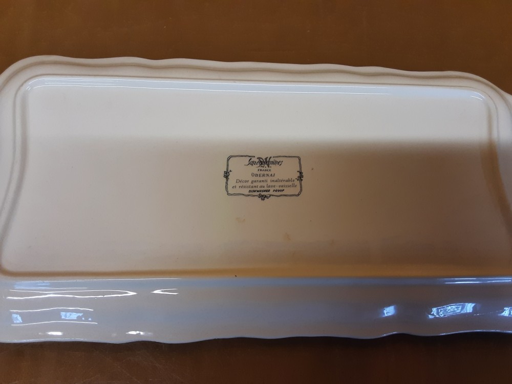 PLAT A CAKE SARREGUEMINES LV 39X19