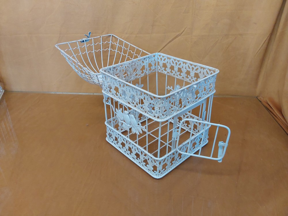 CAGE OISEAUX BLANC CARRE PM METAL - VK4VH-AW