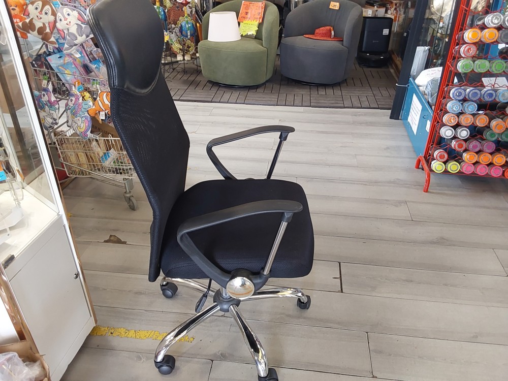 FAUTEUIL DE BUREAU NOIR REGLABLE EN HAUTEUR