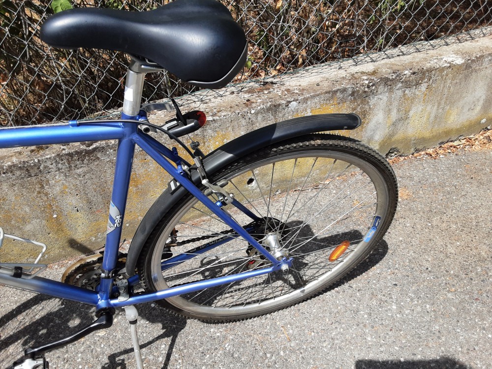VELO VTC BLEU GRIS OPTIMALP 28 POUCES