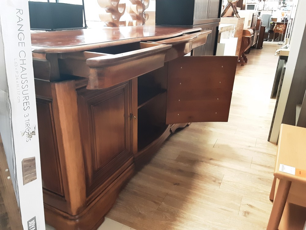 BAHUT BAS ENFILADE MERISIER 3 PORTES