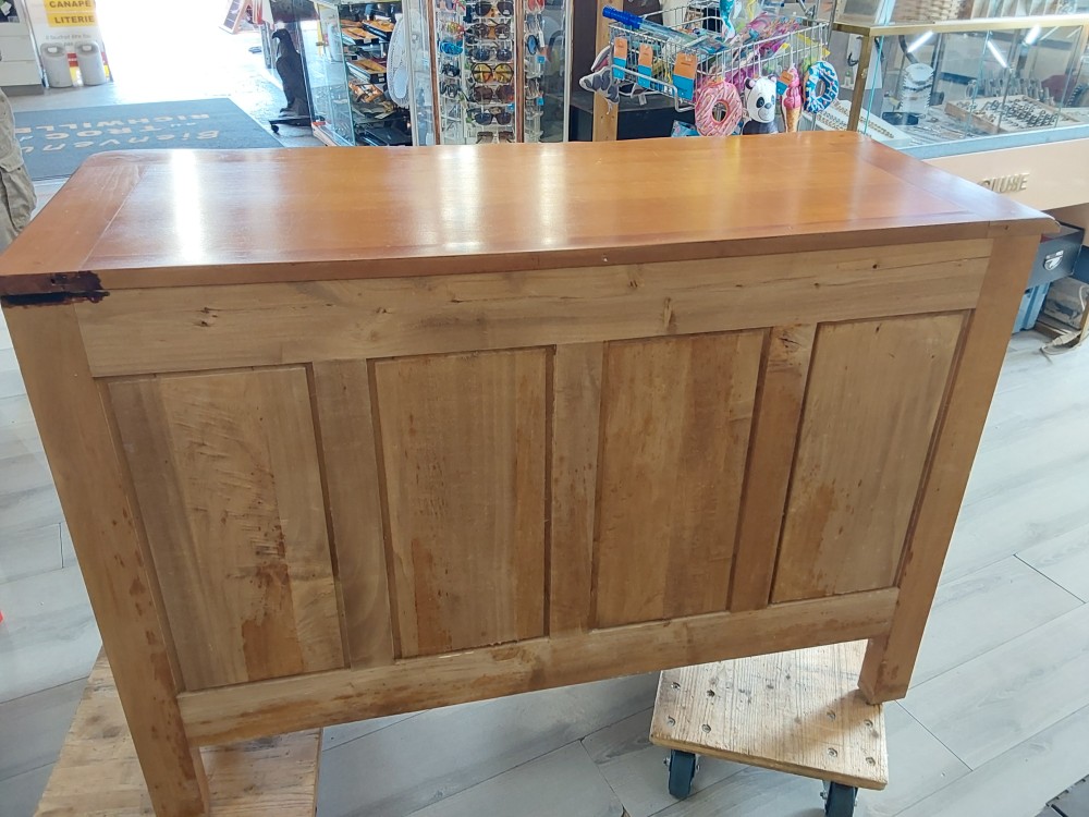 COMMODE EN BOIS GALBEE 4 TIROIRS