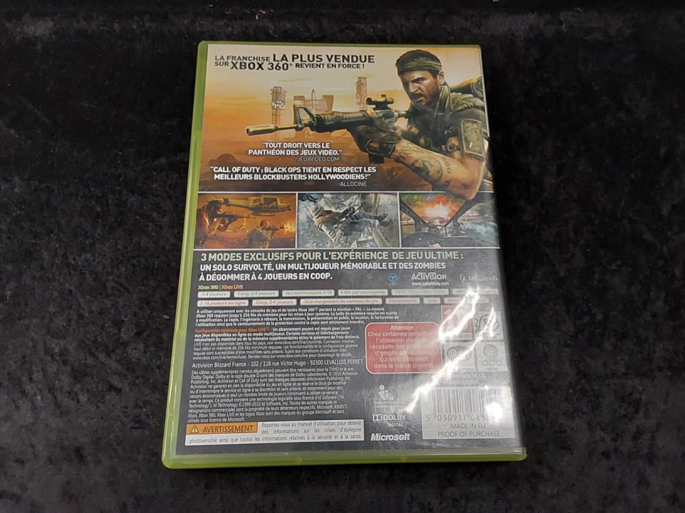 JEU XBOX 360 CALL OF DUTY